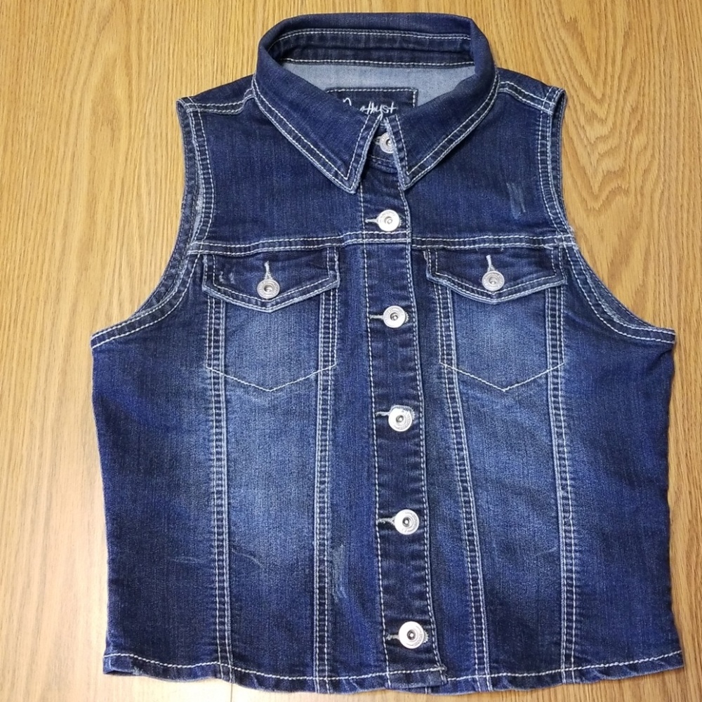 Amethyst jean vest
